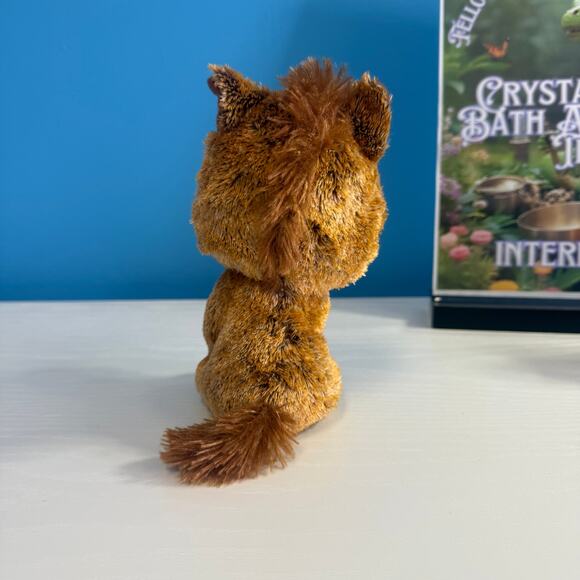 Ty Beanie Boo “Harriet” 6” Horse Plush EUC Gold Sparkle Eyes - Picture 3 of 5